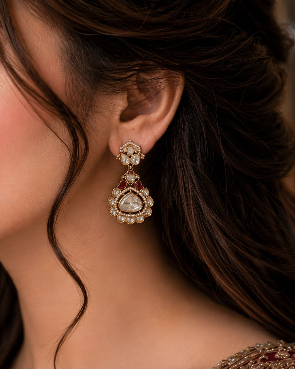 Polki Earrings