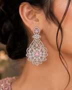 stunning Rubans rhodium-plated