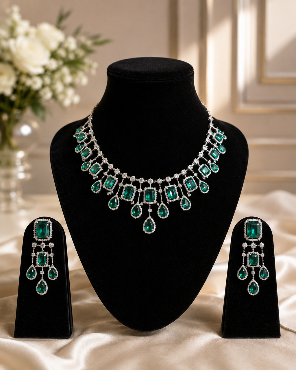Emerald Grace necklace set