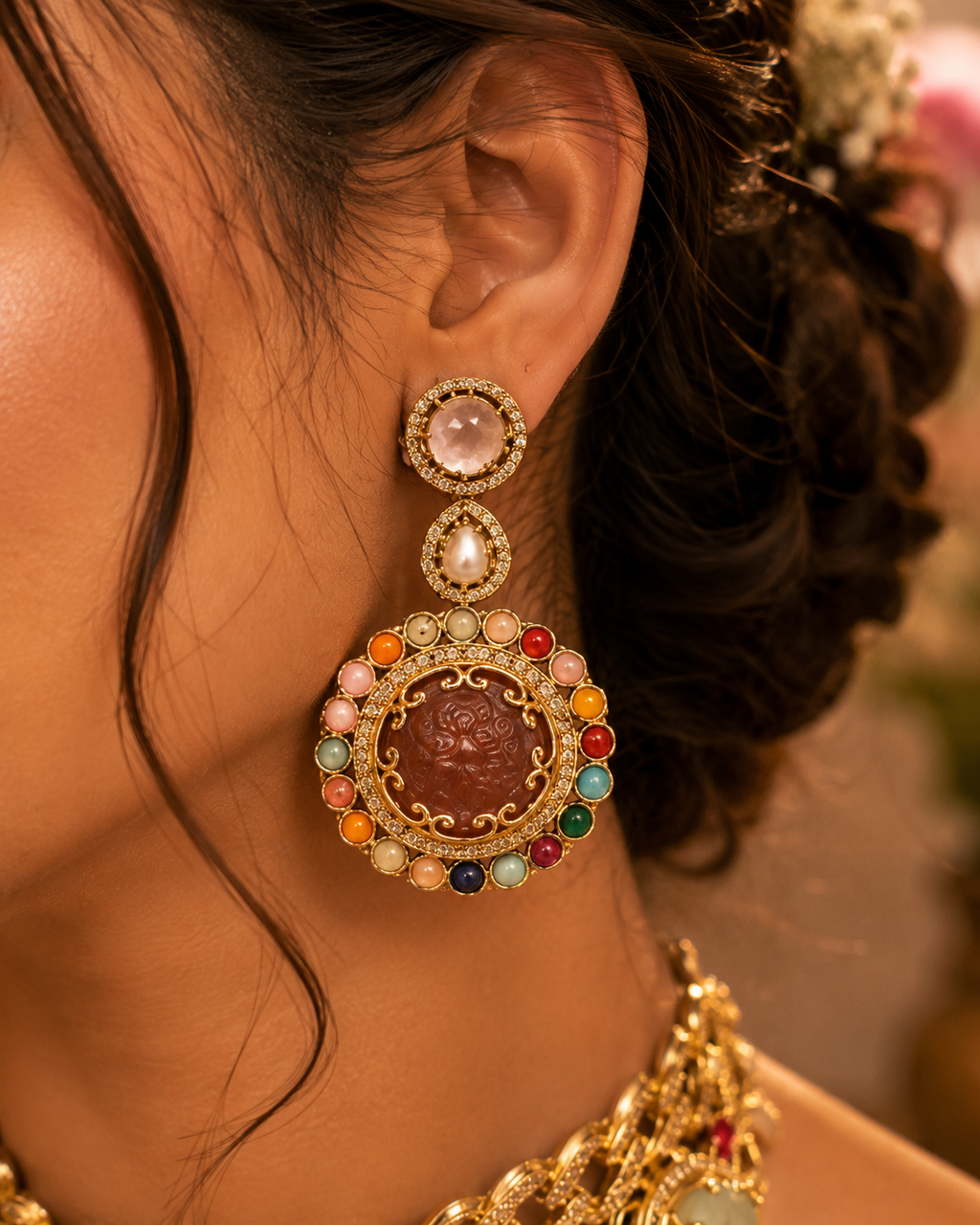 Kundan or Polki Set